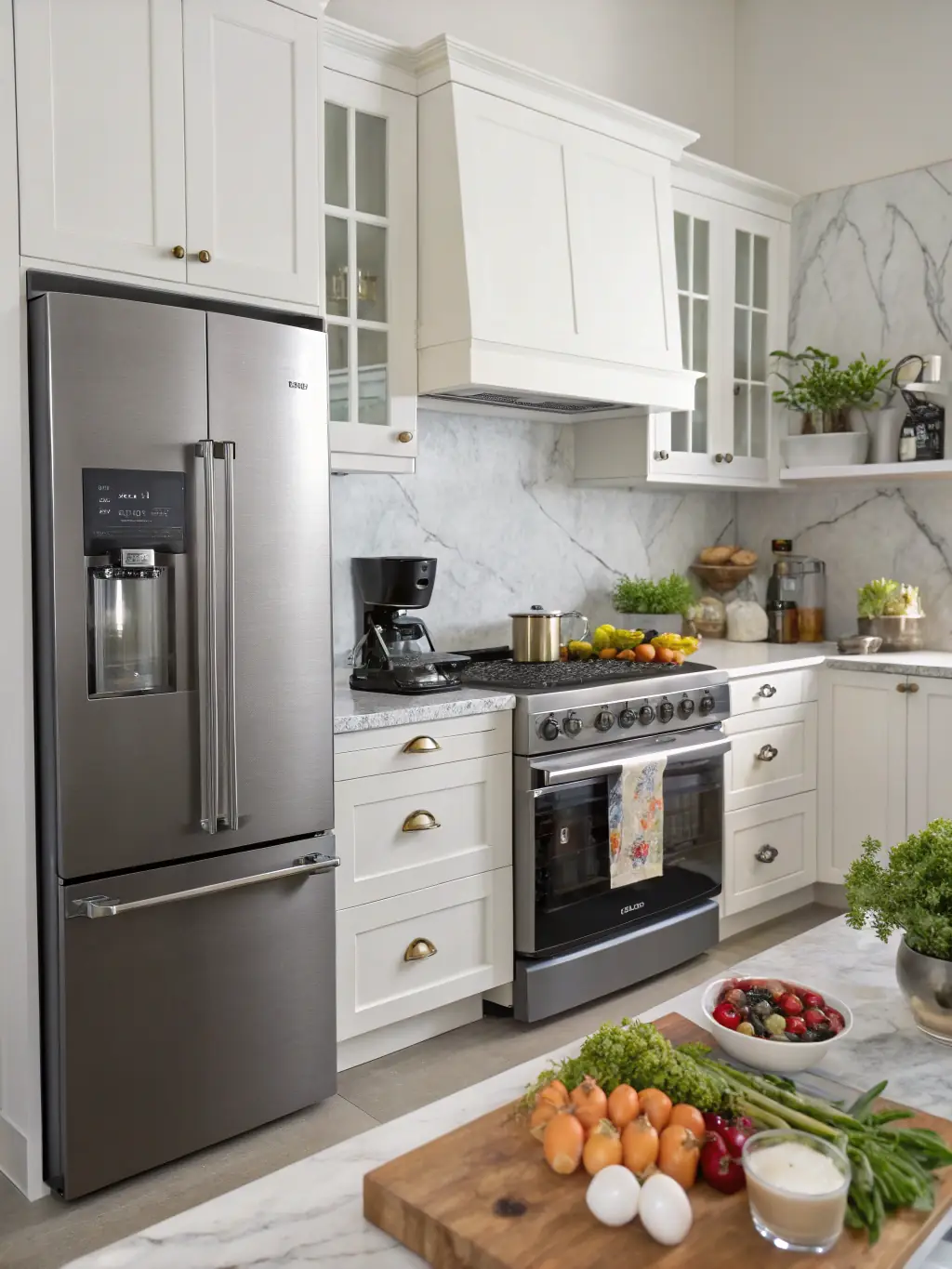 A bright, inviting image of a fully equipped Impero Bnb apartment kitchen with modern appliances and utensils in Turin, Italy.